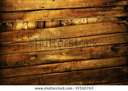 grunge wooden fence with rusty nails background