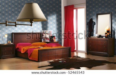 colorful bedroom