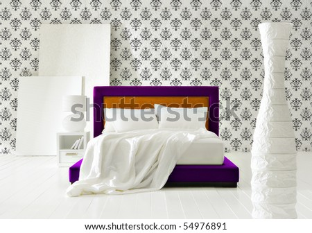 Baroque Minimal Bedroom Interiors Stock Photo 54976891 