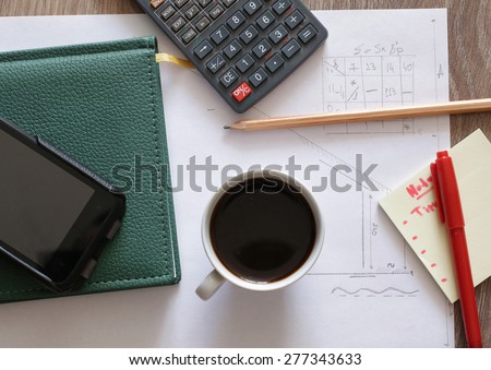 desktop calculator coffee drawing plans
