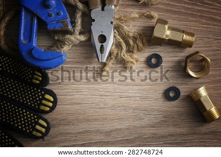 background for letters wood tools