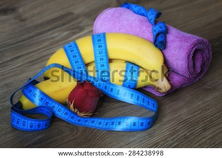 concept fitness food banana