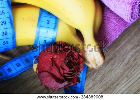 concept fitness food banana