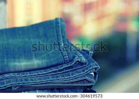 Set jeans belt shirt