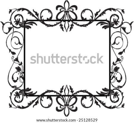 Black Frame Stock Vector 25128529 : Shutterstock