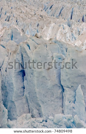Ice texture. Perito Moreno glacier. Los Glaciares National Park, Argentina, a UNESCO world heritage area.