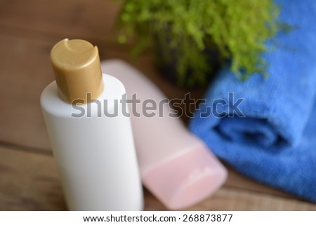Shampoo and lotion bottle