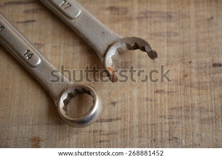 Broken spanner, Through the use of heavy