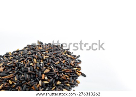 Black glutinous rice, Glutinous rice is a type of rice grown mainly in Southeast and East Asia, which has opaque grains, very low amylose content, and is especially sticky when cooked.