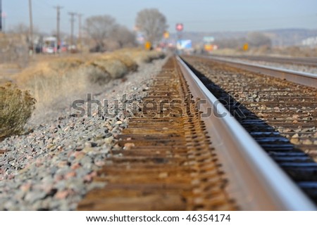 rail track close up