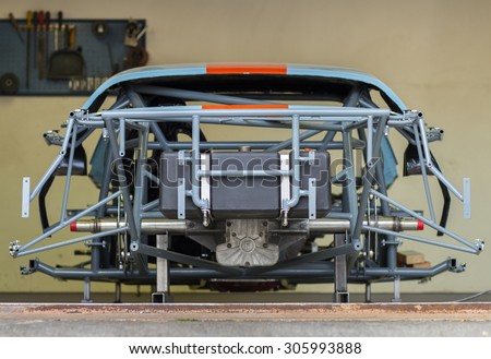 A sports car chassis