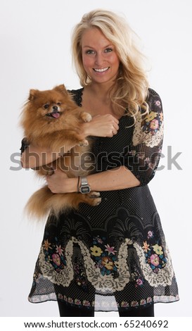 Blonde Pomeranian Dog