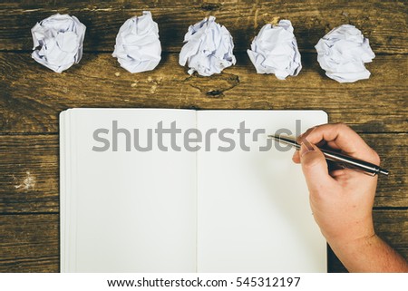 To start writing stories with a lot of Try, waste paper