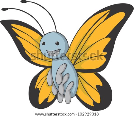 cartoon cute butterfly
