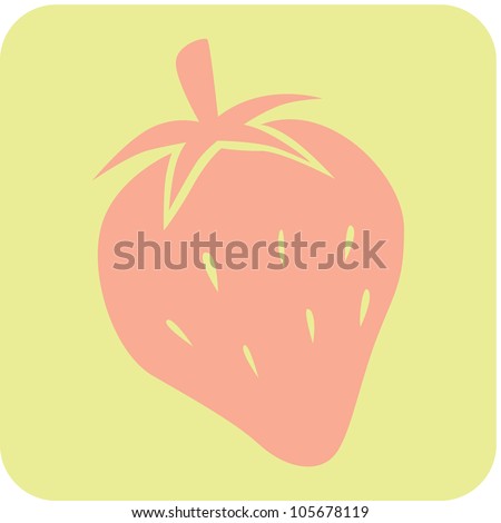 Creative Strawberry Fruit Icon