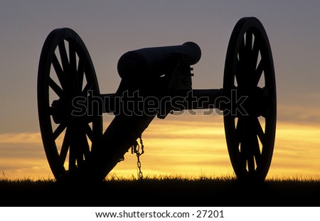 Civil War cannoon on the Massassas (Bull Run) battlefield, near Manassas, Virginia
