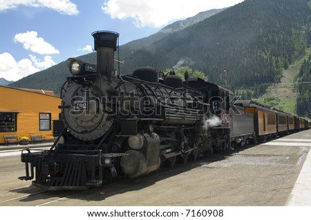 Durango & Silverton Narrow Gauge Railroad - Engine 482 - 2-8-2 Mikado Type - Silverton, Colorado
