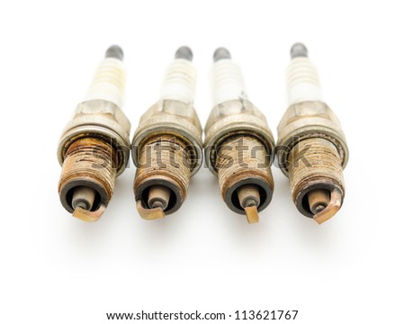 White Spark Plugs