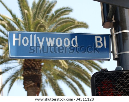 sunset blvd street sign