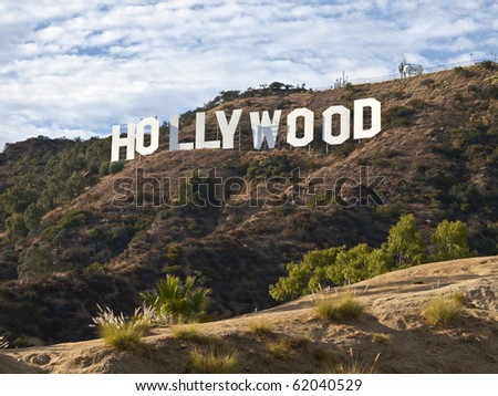 HOLLYWOOD CALIFORNIA - SEPTEMBER 29: Hugh Hefner donates money to the Hollywood sign trust to save 138 acres behind the sign from development, on September 29, 2010 in Los Angeles, California.