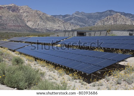 Large solar array on US federal parkland.