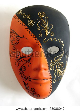 beautiful painted venetian mask | handmade | self made