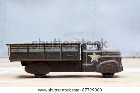 Photo of Toy army truck