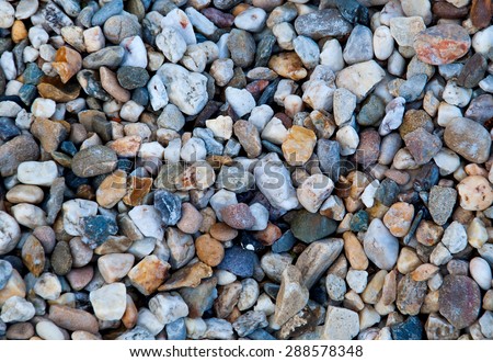 crushed granite and pebble gravel texture