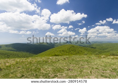 Bieszczady Mountains in southeast Poland, Worldwide Biosphere Reserve and National Park area, Europe