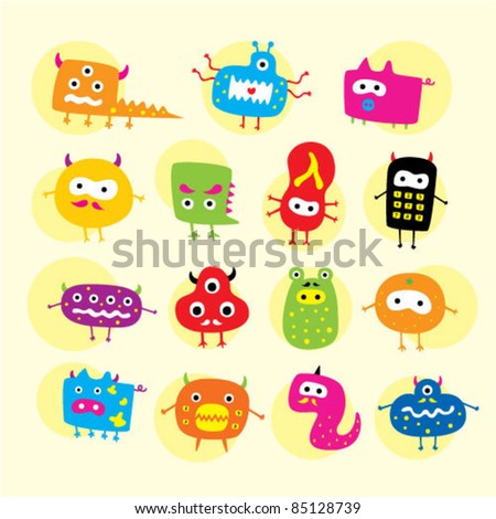 funny cute monsters