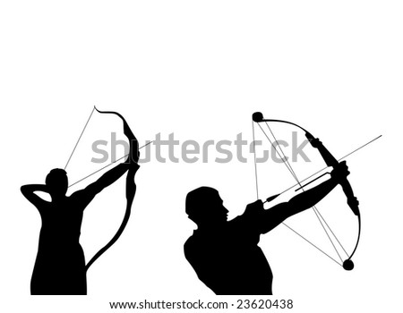 Olympic Archery Silhouette