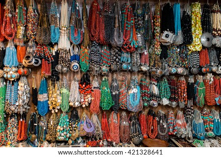 Delhi, India - March 22 2015: Indian jewelry Store in Delhi - Mar, 22, 2015 at Delhi, India