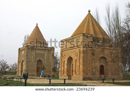Mausoleum Aisha-Bibi. A Silk Way Kazakhstan.