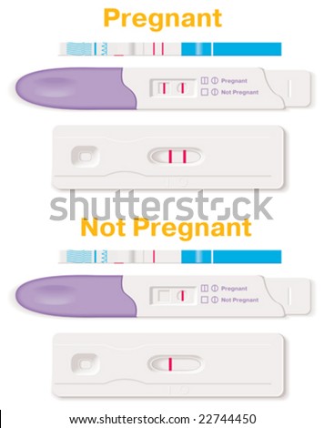 stock vector : Pregnancy tests