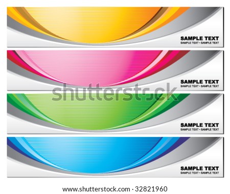Free Banner Templates on Vector   Modern And Stylish Banner Templates For Web Design Purposes