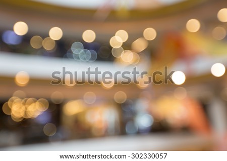 Blurred business shopping mall abstract background and bokeh in the shopping center