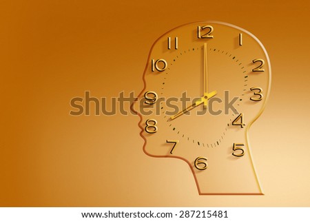 Head inside the clock orange background.