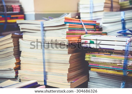 Old books Used books donated to Poor rural children and drive their growth