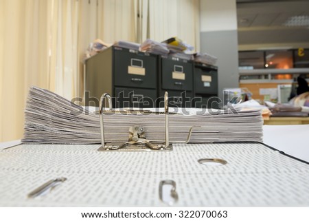 a file folder with documents and important documents
