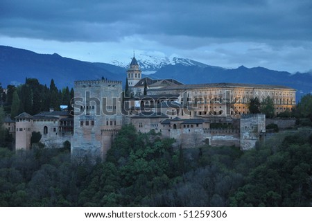 stock photo : Alhambra Castle