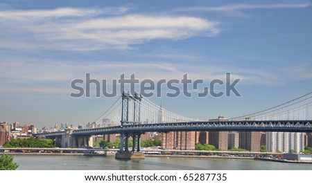 Manhattan Bridge over New York East River