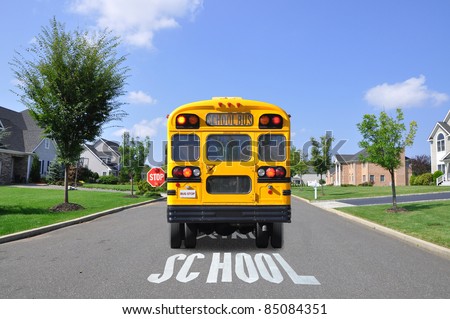 Painted School Bus