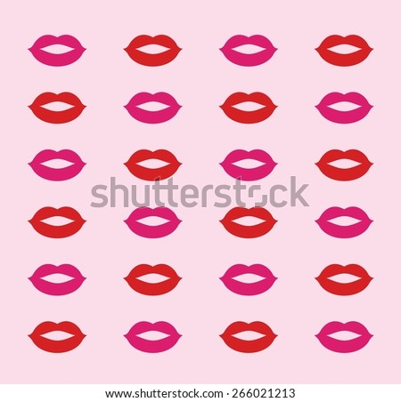 Pattern of lips