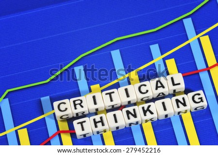 Business Term with Climbing Chart / Graph - Critical Thinking