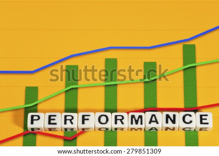 Business Term with Climbing Chart / Graph - Performance
