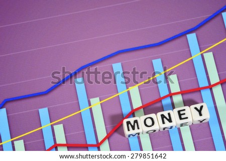 Business Term with Climbing Chart / Graph - Money