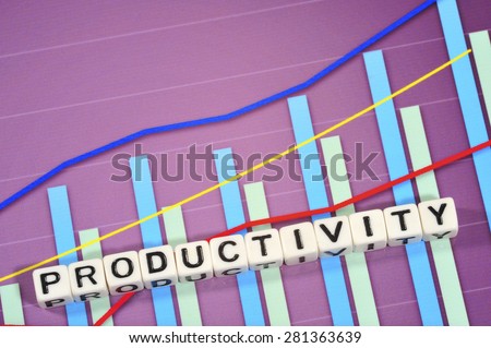 Business Term with Climbing Chart / Graph - Productivity
