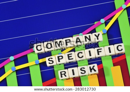 Business Term with Climbing Chart / Graph - Company Specific Risk