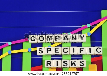 Business Term with Climbing Chart / Graph - Company Specific Risks