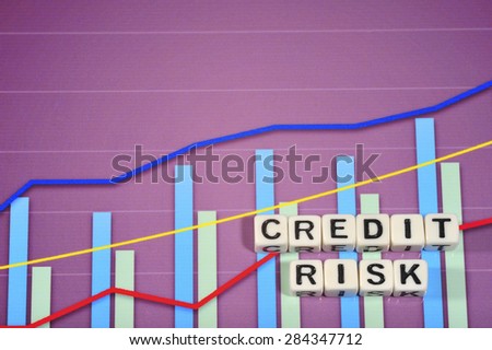 Business Term with Climbing Chart / Graph - Credit Risk